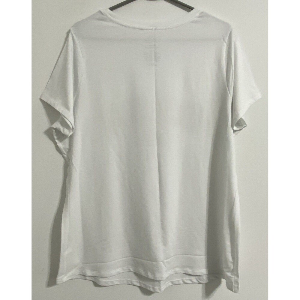 Maternity Shirt Women's XL White Pink Heart Mama Graphic Tee Pregnancy Baby NEW - Picture 3 of 4